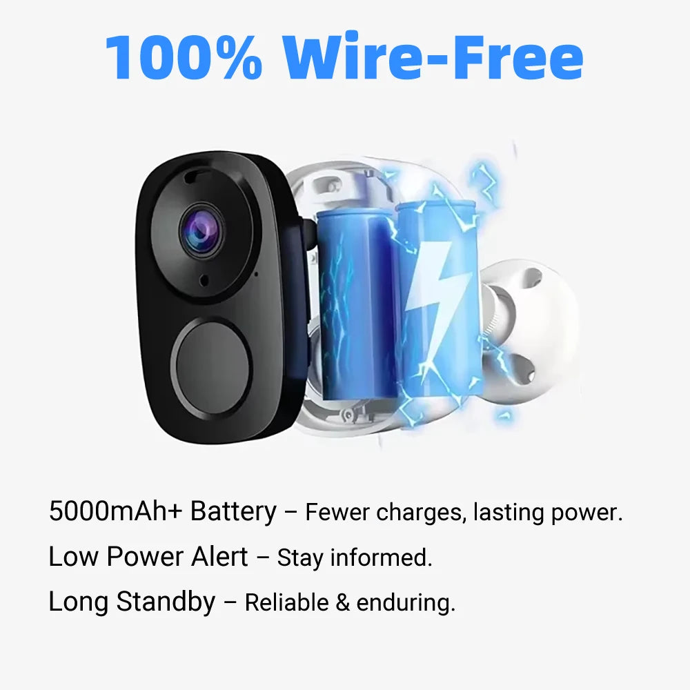 4G Security Cameras Wireless Outdoor 2K Rechargeable Battery Camera Home Surveillance No WiFi Needed PIR IP65 Work With O-kam Pr