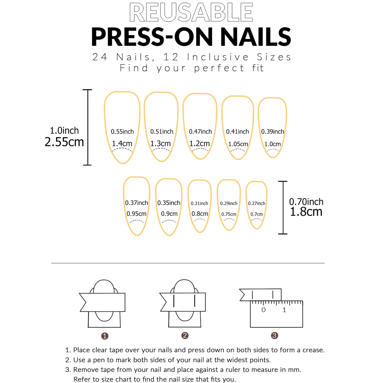 24PCS Almond Press on Nails Medium Fake Nails with Pink Bow Designs Glue on Nails Glossy Acrylic False Nails As Women Girls Fift