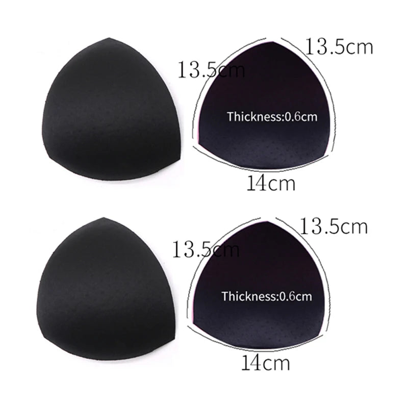 1/2/3Pair Removeable Push Up Pads Bra Pad Triangle Bra Padding Inserts Chest Cups Pads for Swimsuit Bikini Padding Intimates