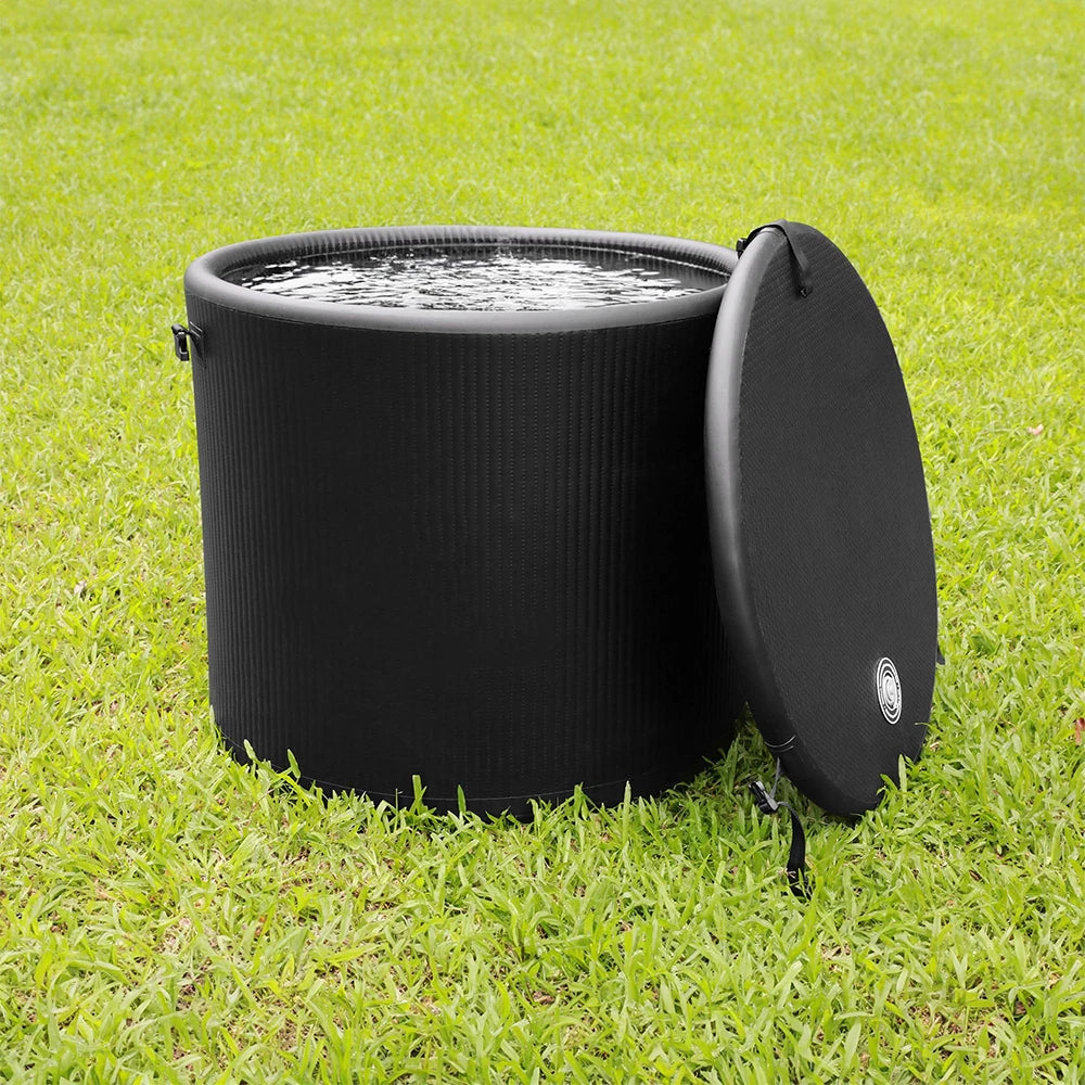 Portable Spa 1 Person Hot Tub Spa inflatable Jacuzzi Tub & Cold Plunge Tub Inflatable Ice Bath Tub for Athletes Home Outdoor