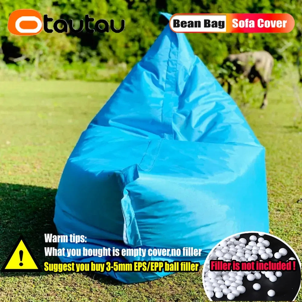 OTAUTAU Retangular Swimming Pool Floating Bean Bag Pouf Cover No Filler Waterproof Beach Pillow Sac Sofa Bed Chaise Lounge DD034