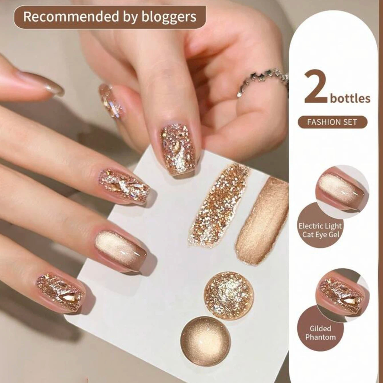 MIANEL 10Ml Sparkling Light Broken Drill Gel Nail Polish Soak Off UV Light For Gel Nails DIY Nail Salon LED Gel Varnish