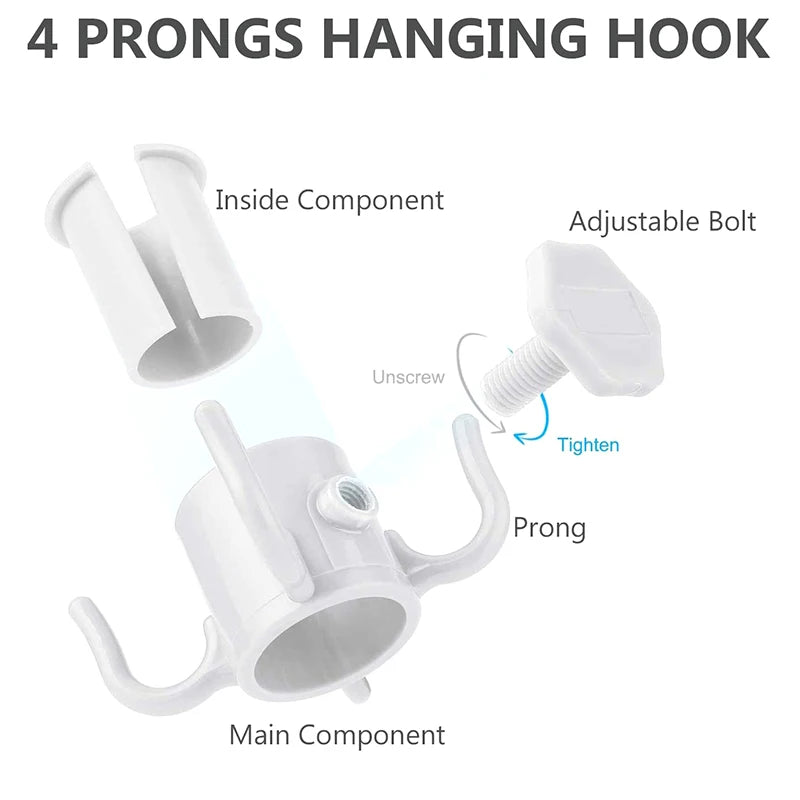 Outdoor Beach Umbrella Hooks Hanger Versatile Wear-resistant Space-saving Useful Sun Umbrella Storage Holder