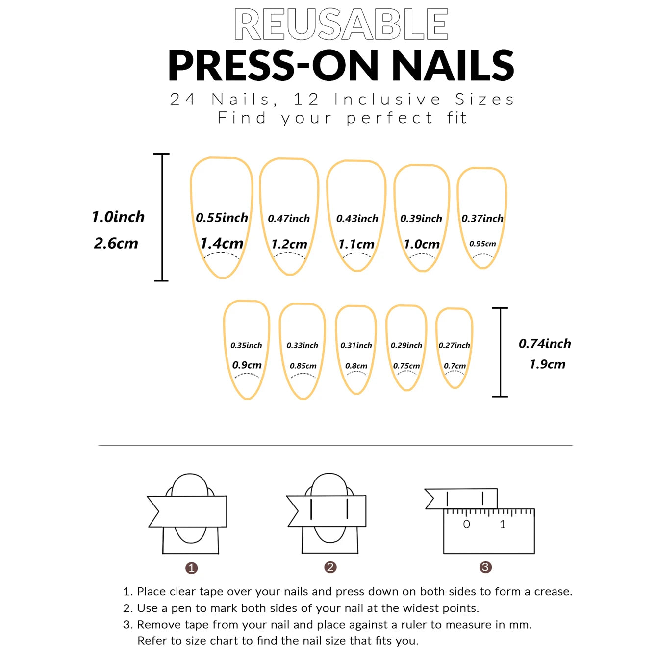 24PCS Almond Press on Nails Medium Fake Nails with Pink Bow Designs Glue on Nails Glossy Acrylic False Nails As Women Girls Fift