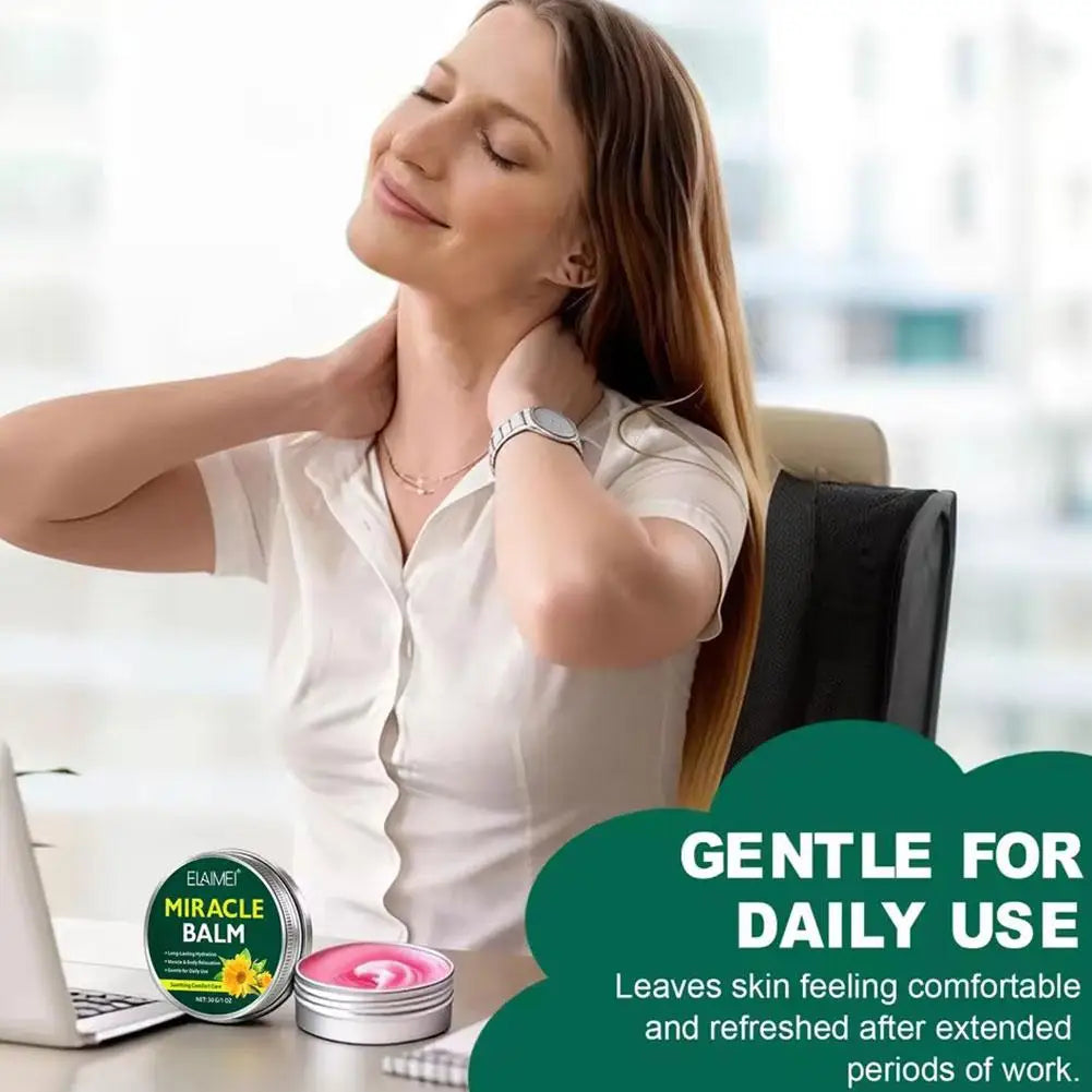 Massage Moisturizing Body Balm Compact Deep Hydrating Soothing Non Greasy Fast Absorption Whole Body Daily Skin Care
