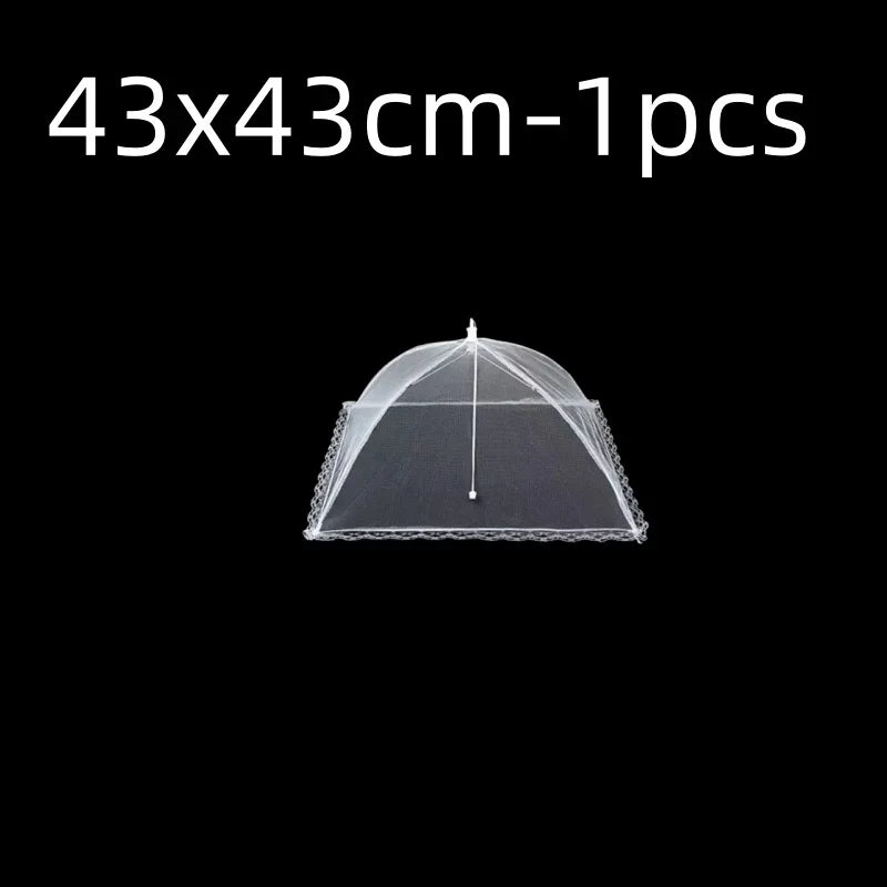 Kitchen Food Cover Foldable Anti Fly Mosquito Mesh Cover Picnic Dinner Table Umbrella Style Tent Cover Kitchen Gadgets