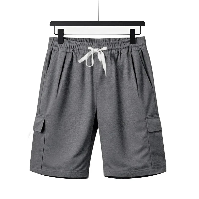 Sports five-point pants men's summer breathable and skin-friendly loose squat jogging casual multi-pocket tooling shorts