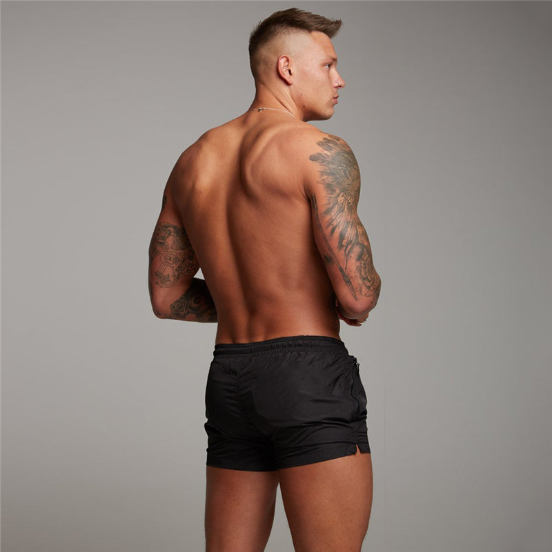 Men's Sports Running Fitness Casual Three-quarter Pants Summer Breathable Quick Dry Shorts Gym Bodybuilding Muscle Sweatpants