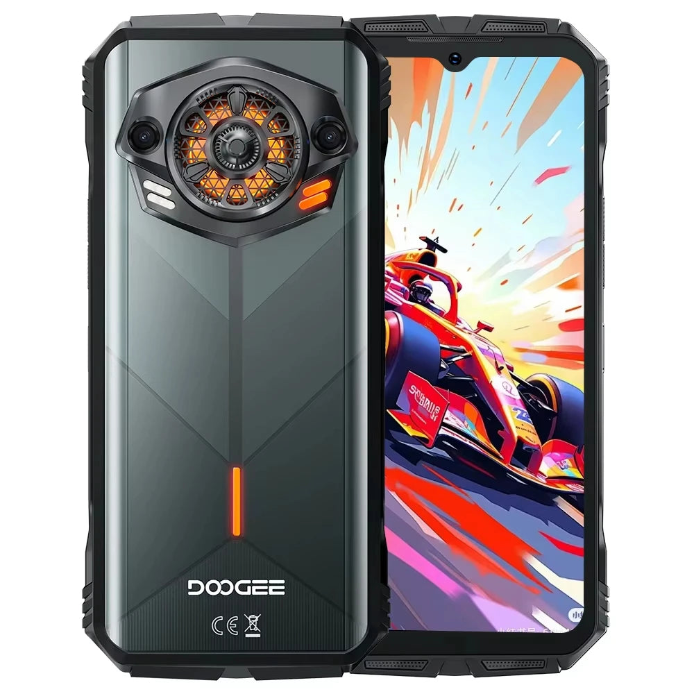 Global version DOOGEE S Punk Rugged Smartphone Android 14 6.58" FHD+90Hz IPS Screen 16GB(6+10)+ 256GB 10800mAh 50MP Mobile Phone