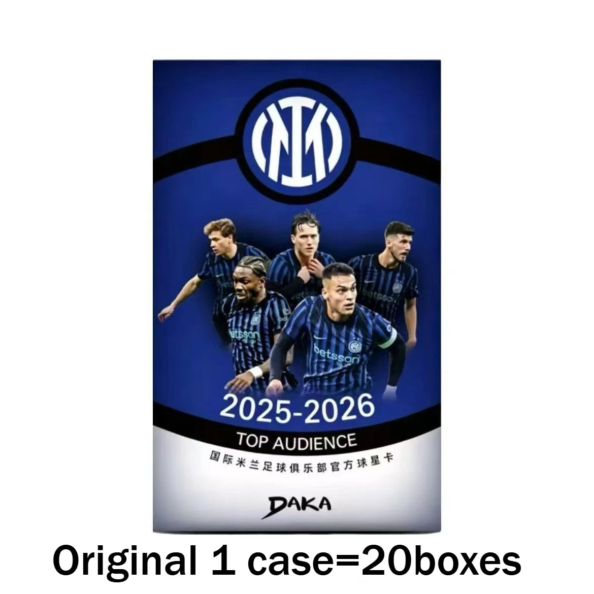 Genuine Daka 2025-26 Top Audience Series Internazionale Milano Real Madrid Barcelona Collection Card Football Club Official Box