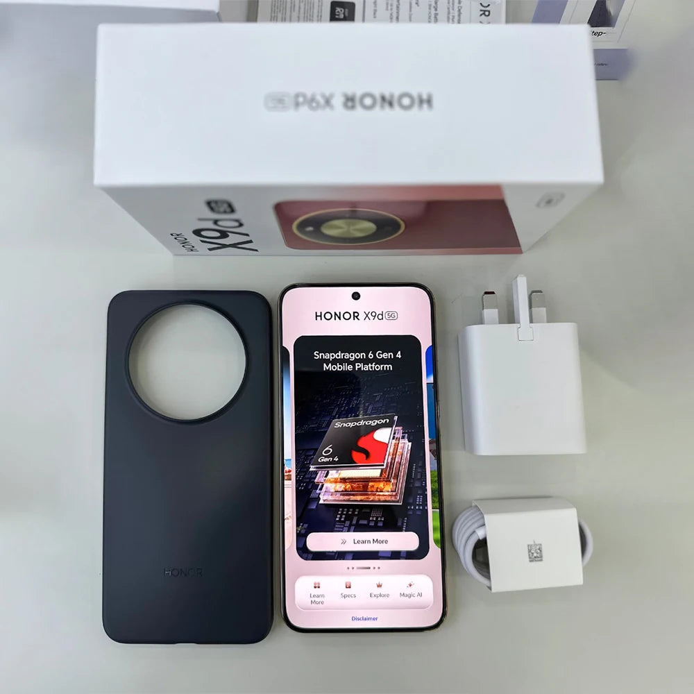 HONOR X9d Global Version 6.79" AMOLED Display 108MP Dual AI Cameras 8300mAh Battery Support 66W Fast Charging Android15 Dual SIM