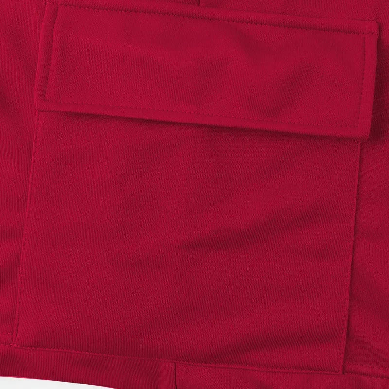 Sports five-point pants men's summer breathable and skin-friendly loose squat jogging casual multi-pocket tooling shorts