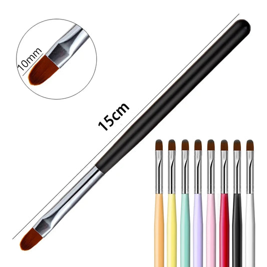 8pcs Nails Art Brush Pen 3D Tips Pattern Phototherapy Acrylic UV Gel Extension Builder Coating Painting Pen DIY Manicure Toos