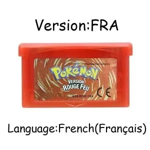 USA/EUR/ESP/ITA/NOE/FRA Pokemon Series Video Game Cartridge Pokemon Emerald FireRed LeafGreen Ruby Sapphire for GBA