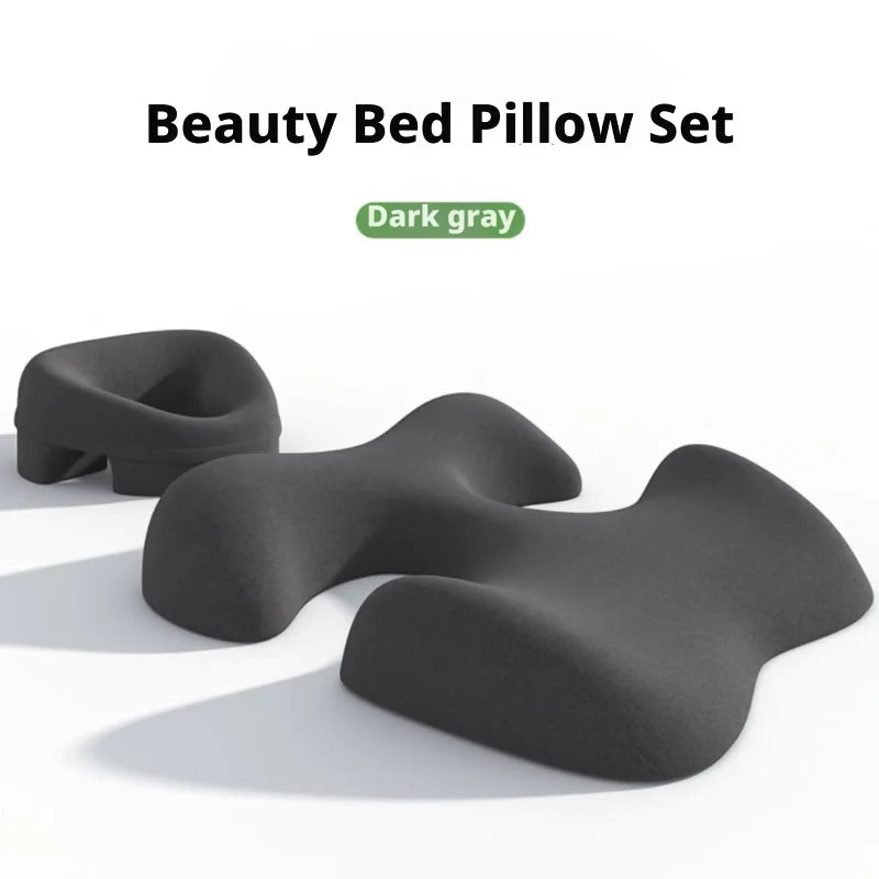Beauty Bed Pillow Set, Skin‑friendly and Soft Surface with No Pressure Marks, Balanced Support for Shoulders and Abdomen, Prone‑