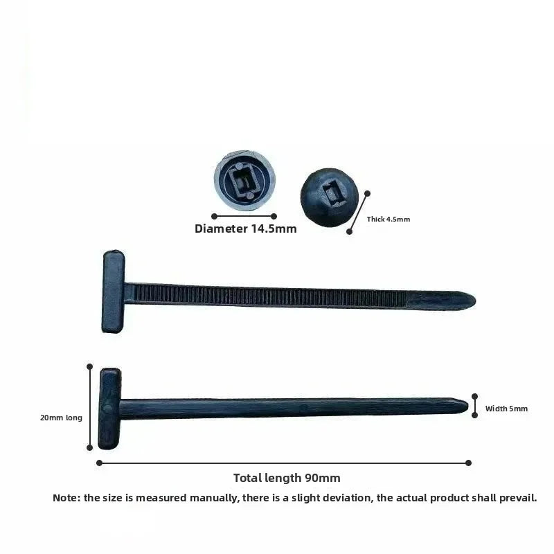 Universal Self-Locking Nylon Cable Tie Buckle Self-Locking Zip Ties Plastic Car Fasteners Car Body Fixed Clips Accessories