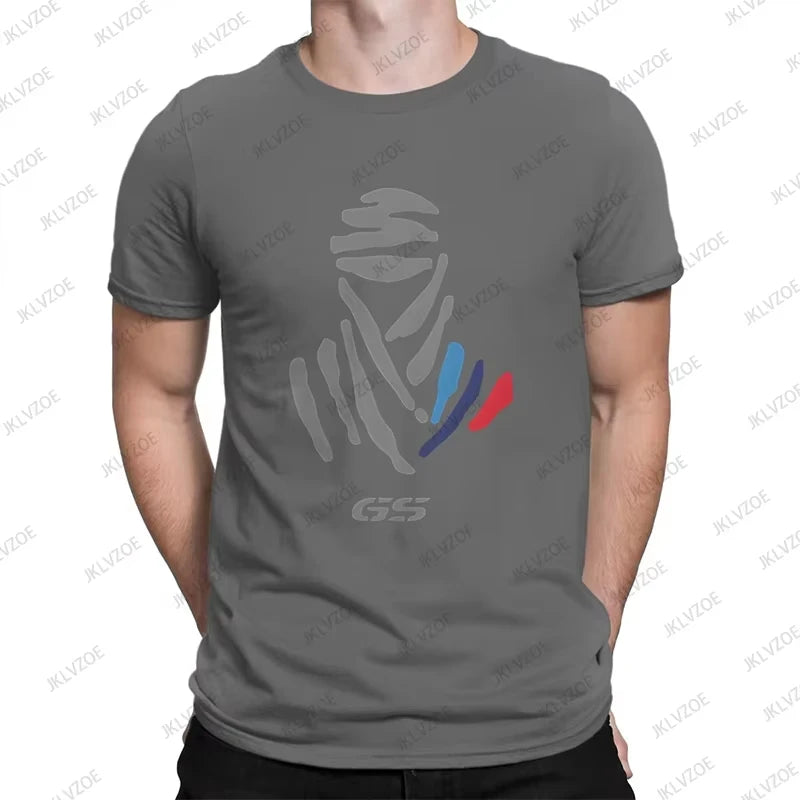 2025 Hot Sale GS Light New Men's Cotton T Shirt GS Grunge Motorcycle Brushes Short Sleeve O-neck Tees Casual Sports Unisex Tops