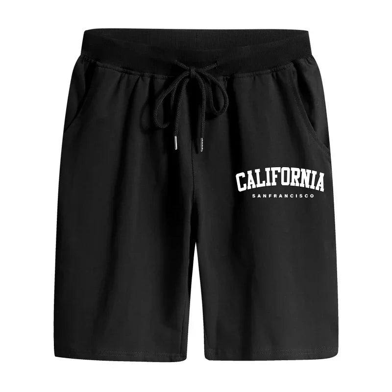 Summer Mens Shorts Printing Casual Short Trouser Gym Fitness Sports Sportswear Daily Morning Run Man Shorts Jogging Knee Pants
