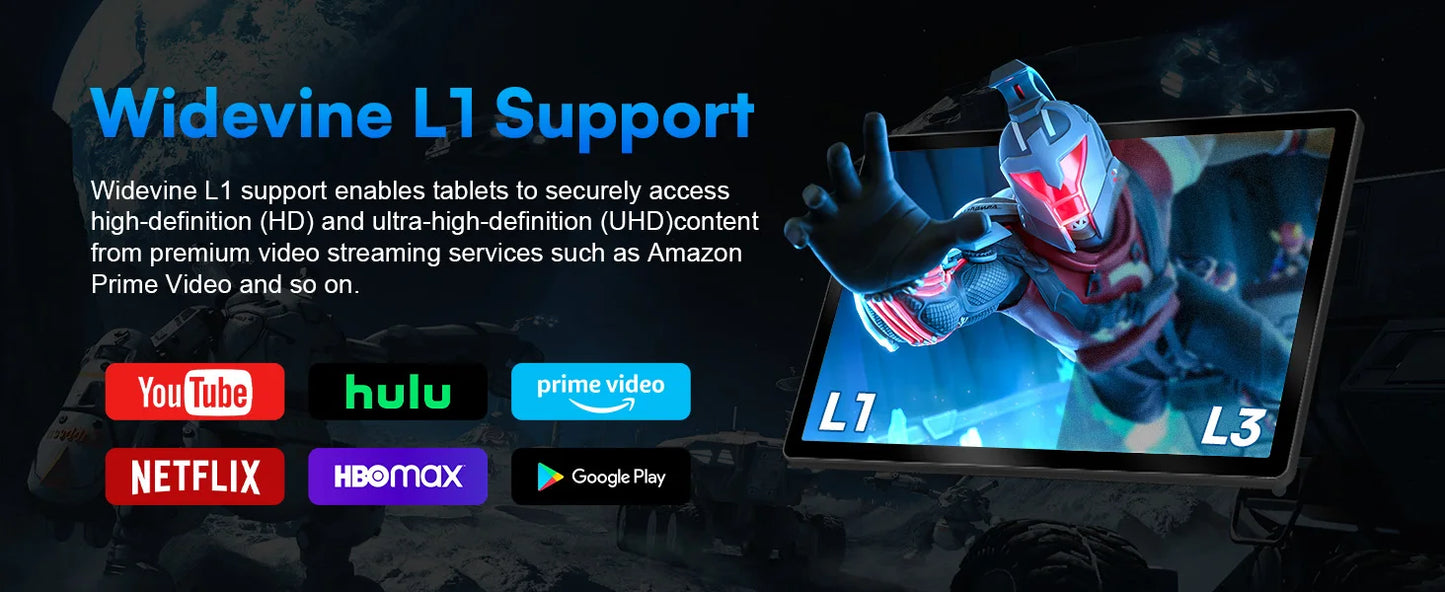 URAO 10 Inch Tablet Android 15 8-Core Tablets 24GB+128GB 1TB Expansion WiFi 6 5MP+8MP Stylus Keyboard Mouse Headphone PC PAD Set