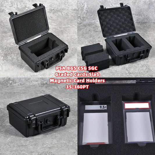 PSA BGS CSG CGC SGC graded slab guard Storage Shockproof Waterproof Carrying case box Magnetic holder for pokemon nba TCG Cards