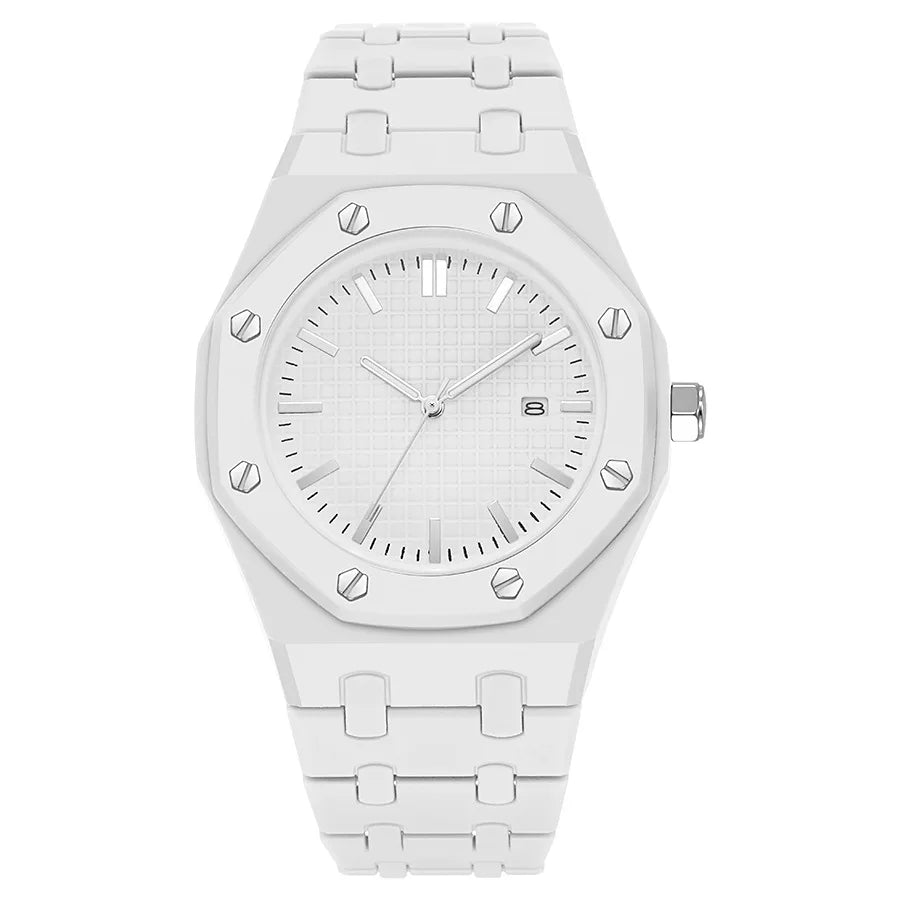 Top Brand Men Calendar Watch Luxury Business Quartz Watch Sports Plastic Watch Students Women Watches Reloj Hombre Dropshipping