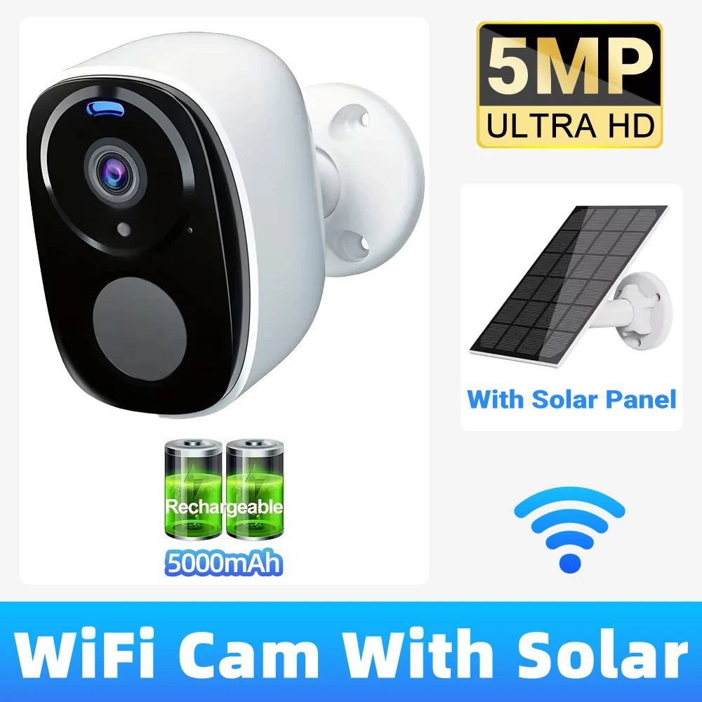 4G Security Cameras Wireless Outdoor 2K Rechargeable Battery Camera Home Surveillance No WiFi Needed PIR IP65 Work With O-kam Pr