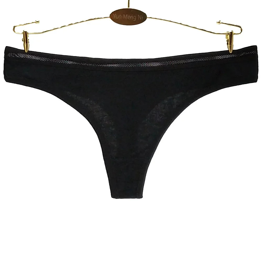 Women Thongs and G Strings Sexy Cotton Panties Ladies Underwear Tanga Mujer String Femme Lingerie 5 pcs/lot