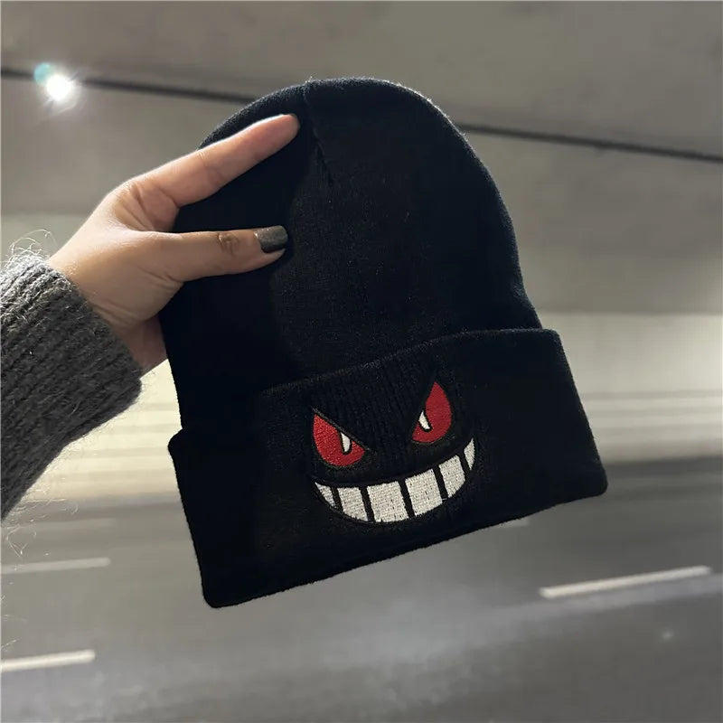Anime Cap Unisex Daily Hat Adult Kids Cartoon Embroidered Knitted Hat Halloween Cosplay Prop Christmas Gift