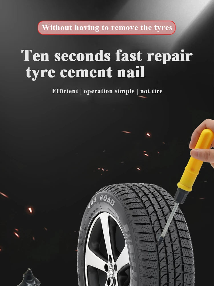Car Motorcycle Vacuum Tyre Repair Nails 10-60pcs Truck Scooter Bike Tire Puncture Repair Tools Rubber Metal Nails Accessories