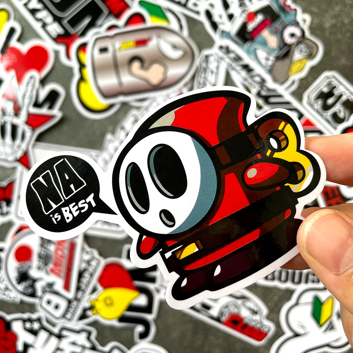 40PCS/Lot Random JDM Motorcycle Decal Moto Body Helmet Car Vinyl Stickers Accessories For YAMAHA MT07 09 R1 R3 R6 Nmax Xmax Tmax