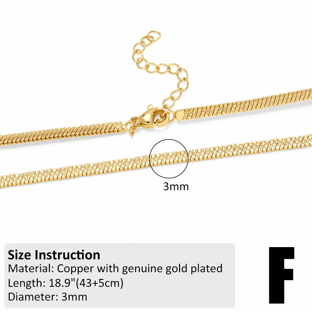 OCESRIO Multi-size Copper Lobster Claw Clasps Necklace Chain Beads Snake Chain Jewelry Making Findings Wholesale Bulk cana237