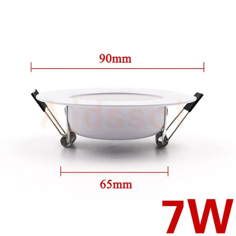 Dimmable LED Downlight Tri-tone light 110/220V Spot 5W 7W 9W 12W 15W Recessed in LED Ceiling Downlight Light Warm white Lamp