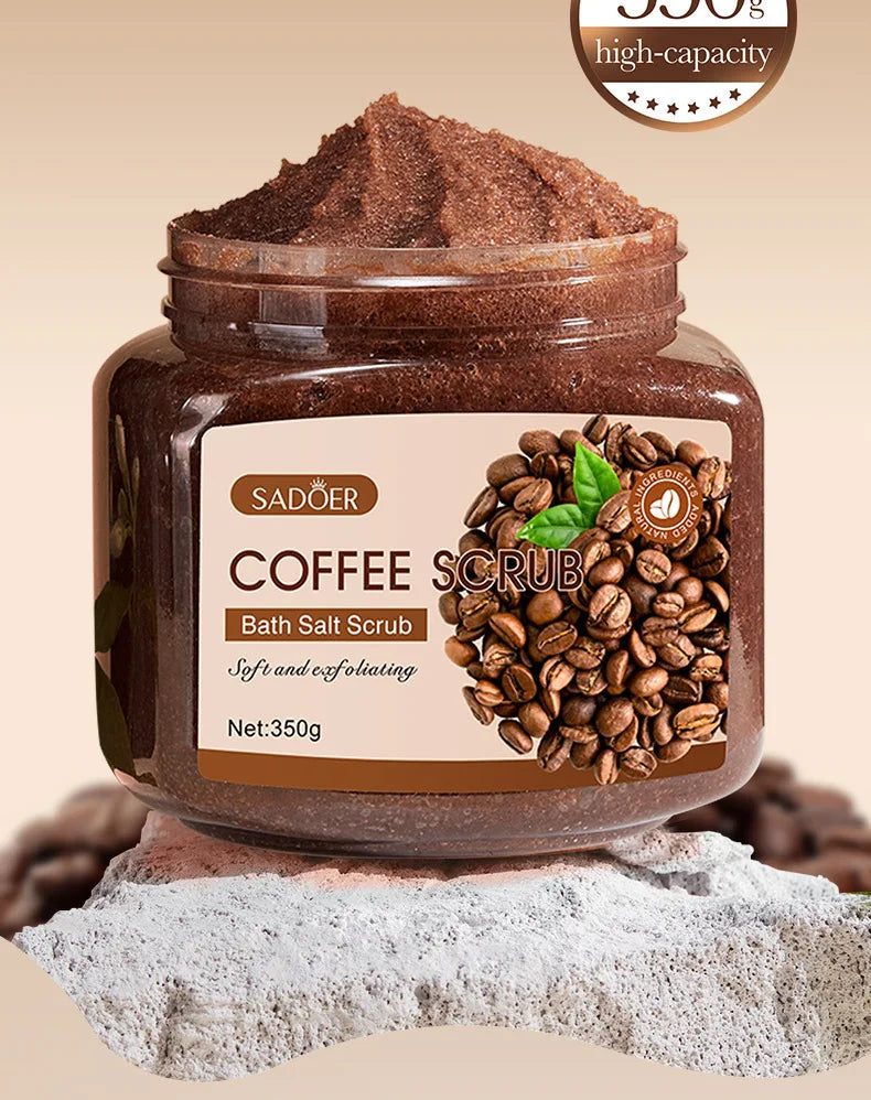 350g Body Bath Scrub, with Gentle and Fine Exfoliating Particles That Can Clean Dirt and Oil from the Skin, Improve Rough Skin Texture, Make the Skin Bright, and Give It a Silky, Smooth, and Radiant Feel - Home Care