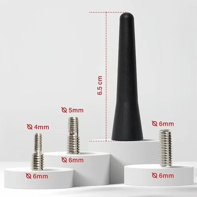 Strong Radio Roof Mount FM AM DAB Black 6.5cm Length Auto Universal with Screws Car Antenna Mini Short Vehicle Accessories