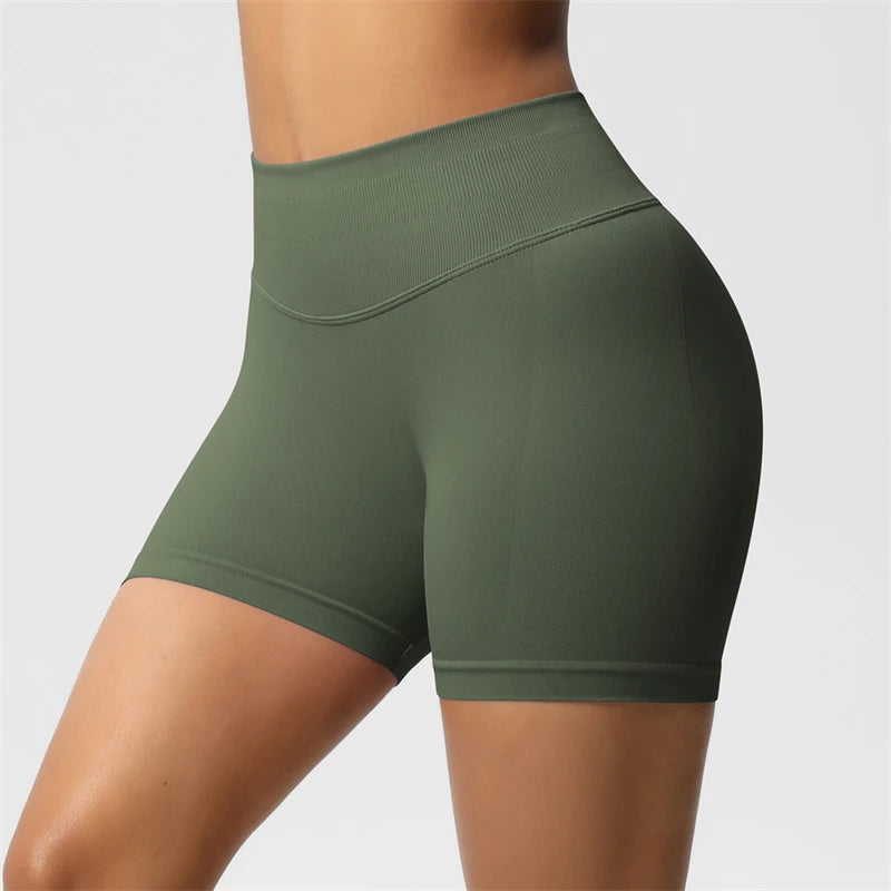 BUM Shaping Yoga Shorts Woman Stretch Breathable Peach Hip Fitness Running Shorts Hip High Stretch Impact Wicks Gym Shorts