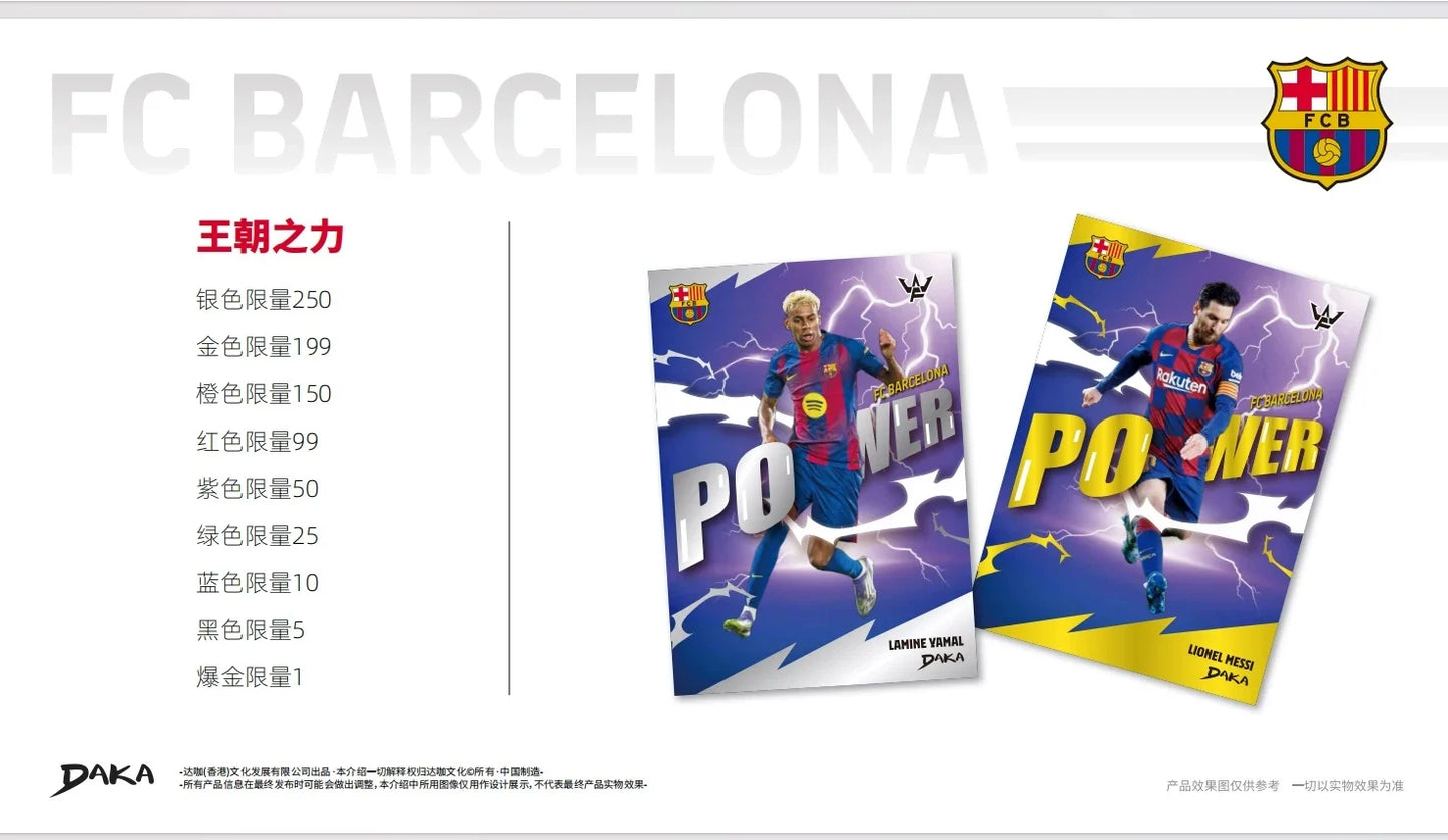 Daka 2025-2026 Messi Yamal Mbappe Football Collection Card Real Madrid Barcelona Manchester Juventus Ale Milano Star Player Card