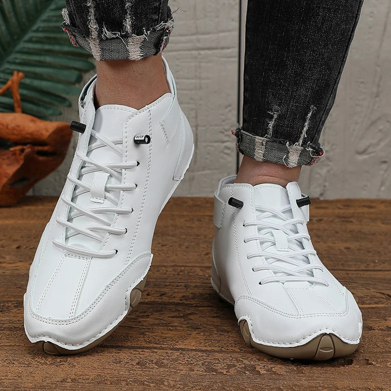 Mens Shoes Original Sneakers Shoes Men's High Top Ankle Boots Breathable and Comfortable Soft Sole Luxury Fashion Men's Shoes