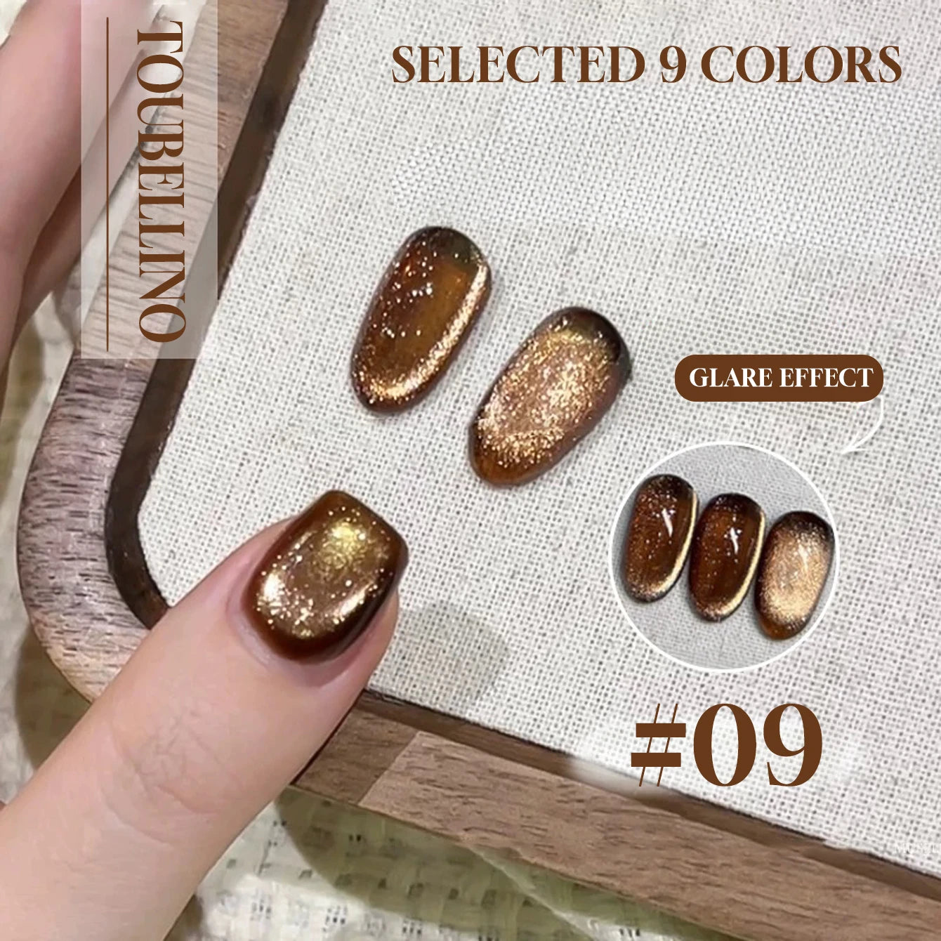 MIANEL 12ML Red Ocean Cat Eye Gel Nail Polish 2026 Top Selling Red Color Flash Glass Beads Cat Magnetic Gel Red Nails 1-9pcs