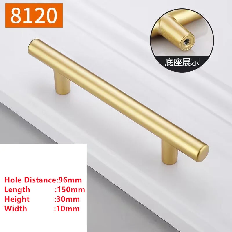 Handles Drawer Cabinet Furniture Kitchen Handles for Cabinet Knob Door Drawer Furniture Kitchen Knob Golden Simplicity Hardware