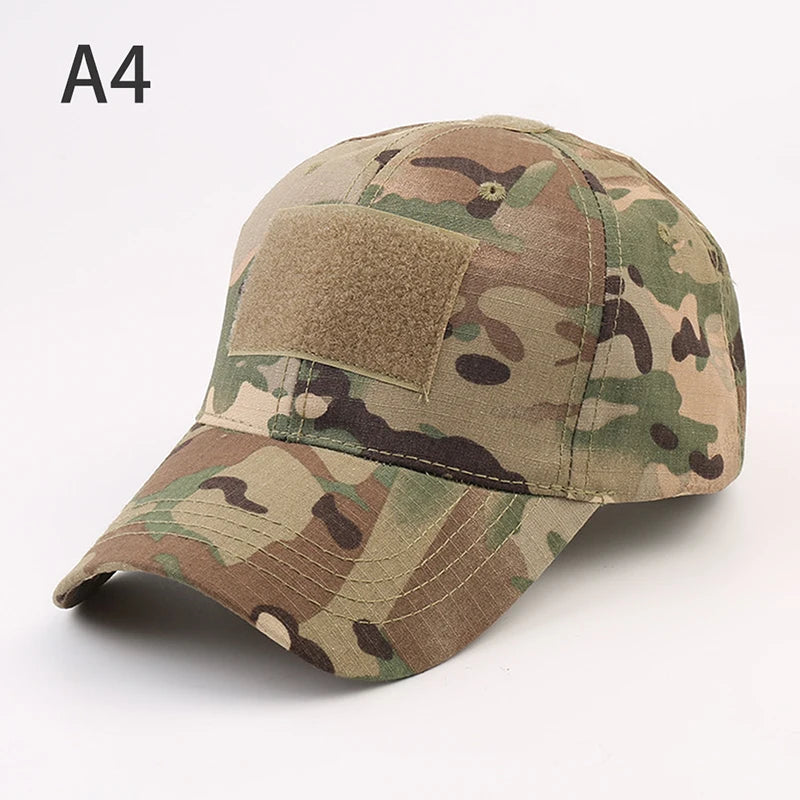 1pc Baseball Caps Camouflage Tactical Outdoor Soldier Combat Paintball Adjustable Hat Summer Snapback Sun Hats for Men Women