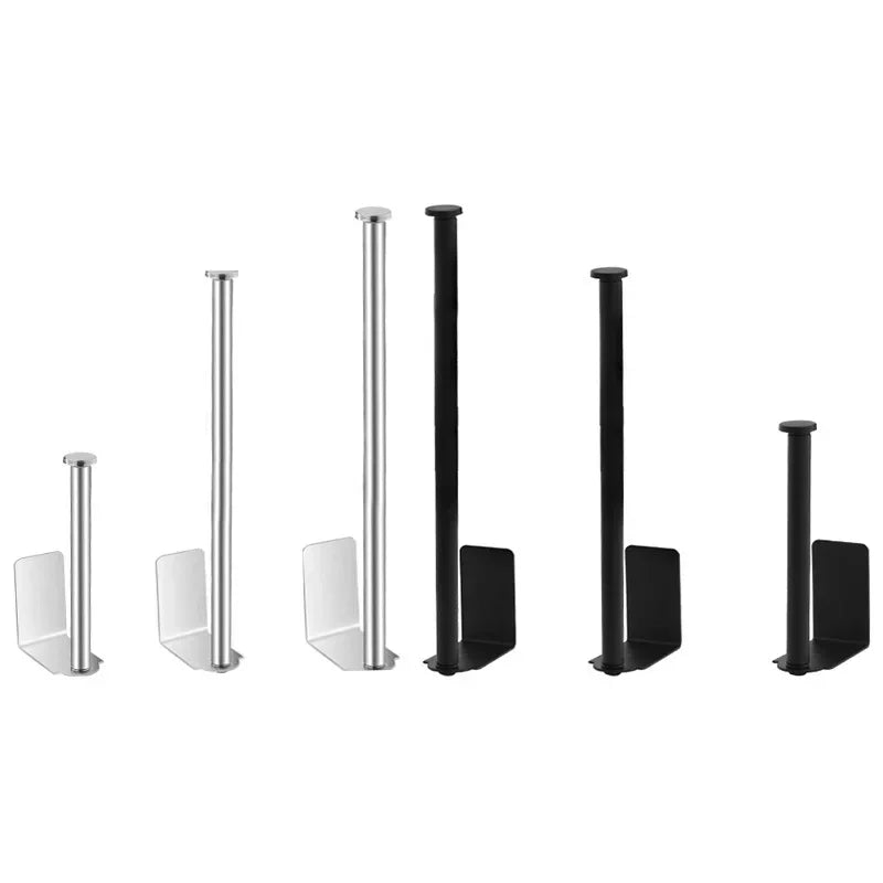 Adhesive Paper Towel Holder For Kitchen Napkin Rack Toilet Paper Holder Tissue Dispenser Cabinet Storage Bathroom Accessories