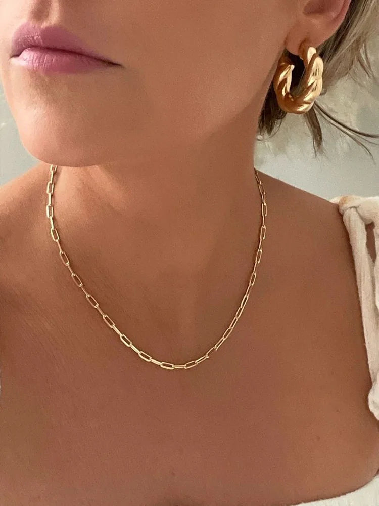 OCESRIO Multi-size Copper Lobster Claw Clasps Necklace Chain Beads Snake Chain Jewelry Making Findings Wholesale Bulk cana237