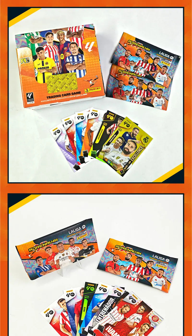Panini 2025-26 La Liga Adrenalyn XL Full Box Official Licensed LaLiga Soccer Trading Cards Game Collection Cards Gift Toys
