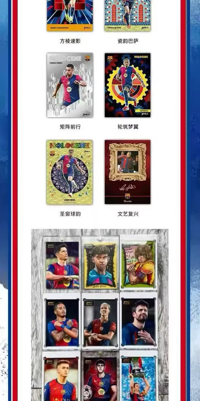 Official Authentic 2025 DAKA FC Barcelona Football Star Cards Rare Collection Signature Card Essential for Fans To Collect