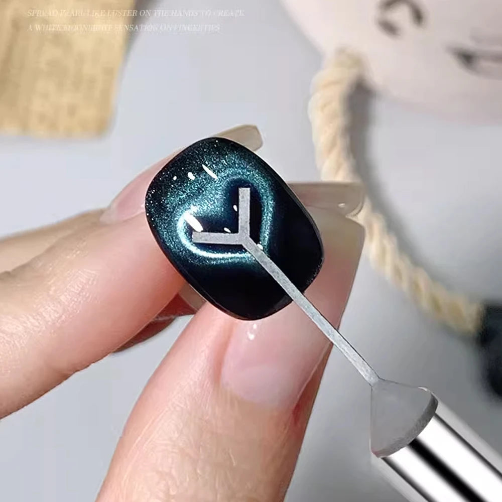 2/3Pcs Heart Cat’Eye Nail Magnet Set Y-shape,Cylinder Magnetic Stick for Creat French Cat Eye Love Shape On Nails Manicure Tools