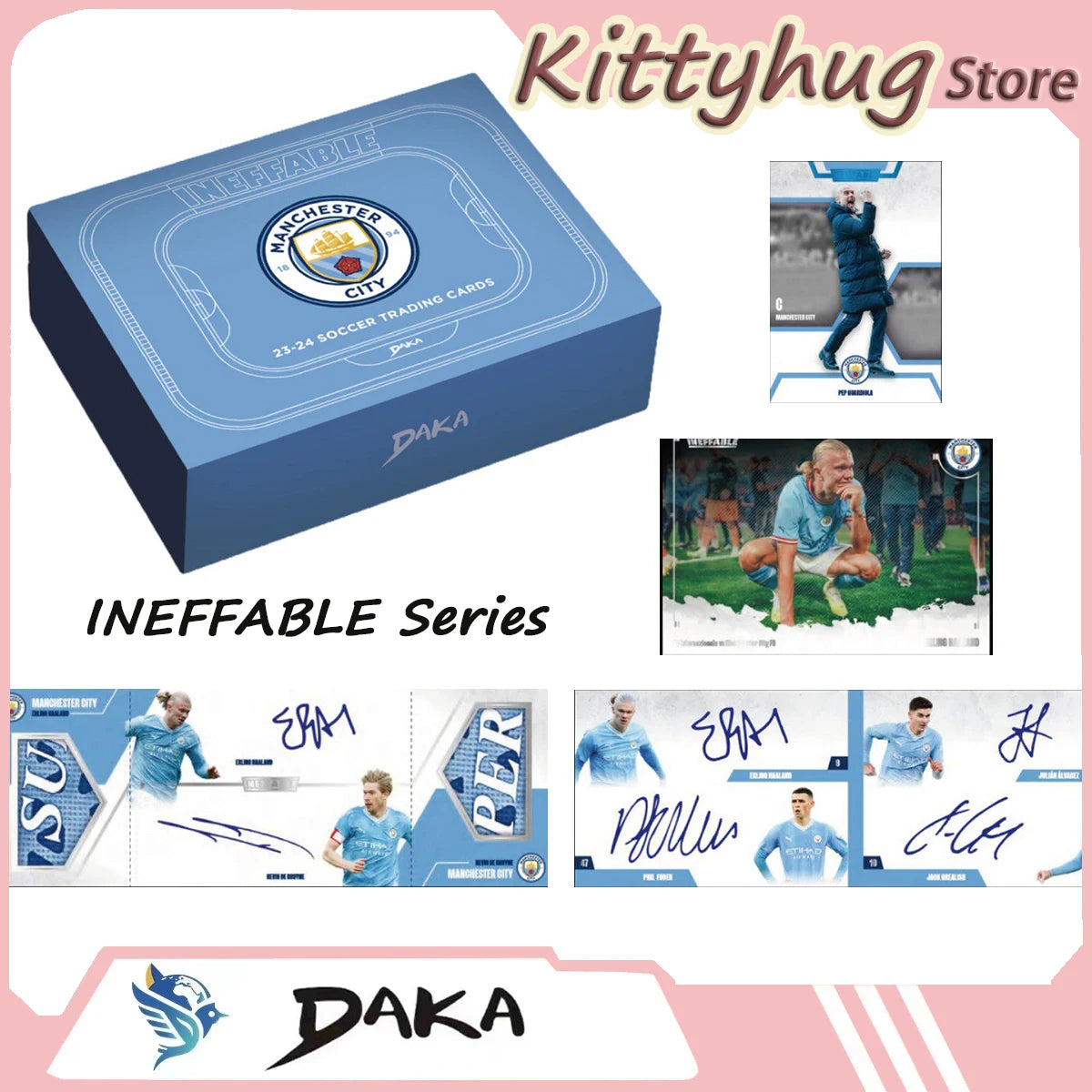 Daka 2023-24 Season Football Club Manchester City Official Sports Trading Card  Ineffable Series Pop Culture Toys