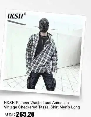 HKSH Summer Men's Workwear Shorts Trendy Brand Ins High Street Loose Outerwear Knee-length Pants Trendy Straight Pockets HK0673