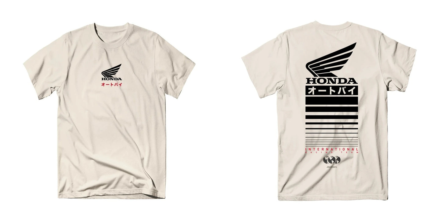 Honda Men's and Women's T-shirt Summer Trendy Brand Tee Honda Offset Short-sleeved Spring and Autumn Motorcycle Cycling Top