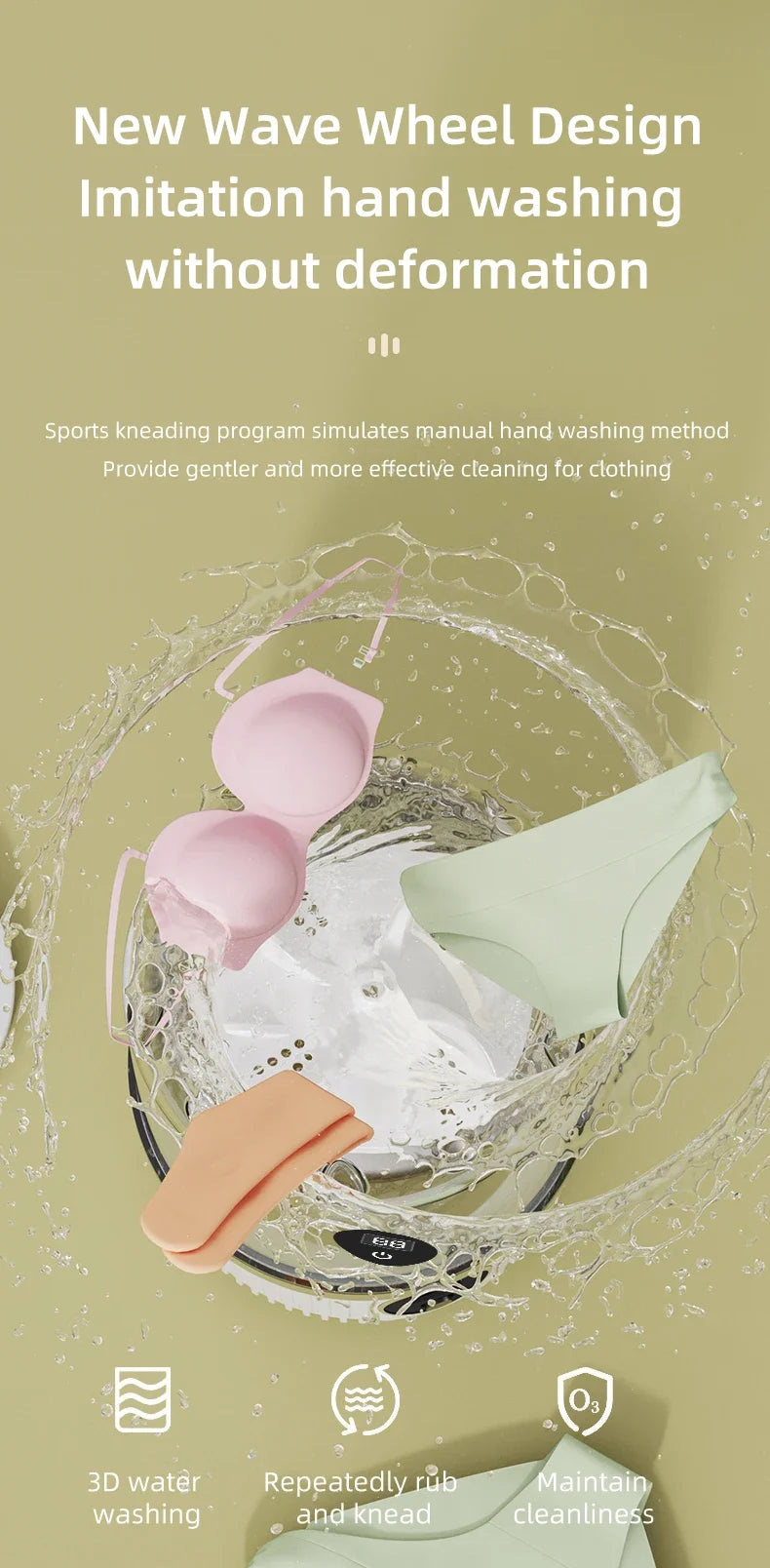 Mini Household Electric Washing Cup Underwear Socks Small Wireless Charging Washing Machine Pet clothes washing machine