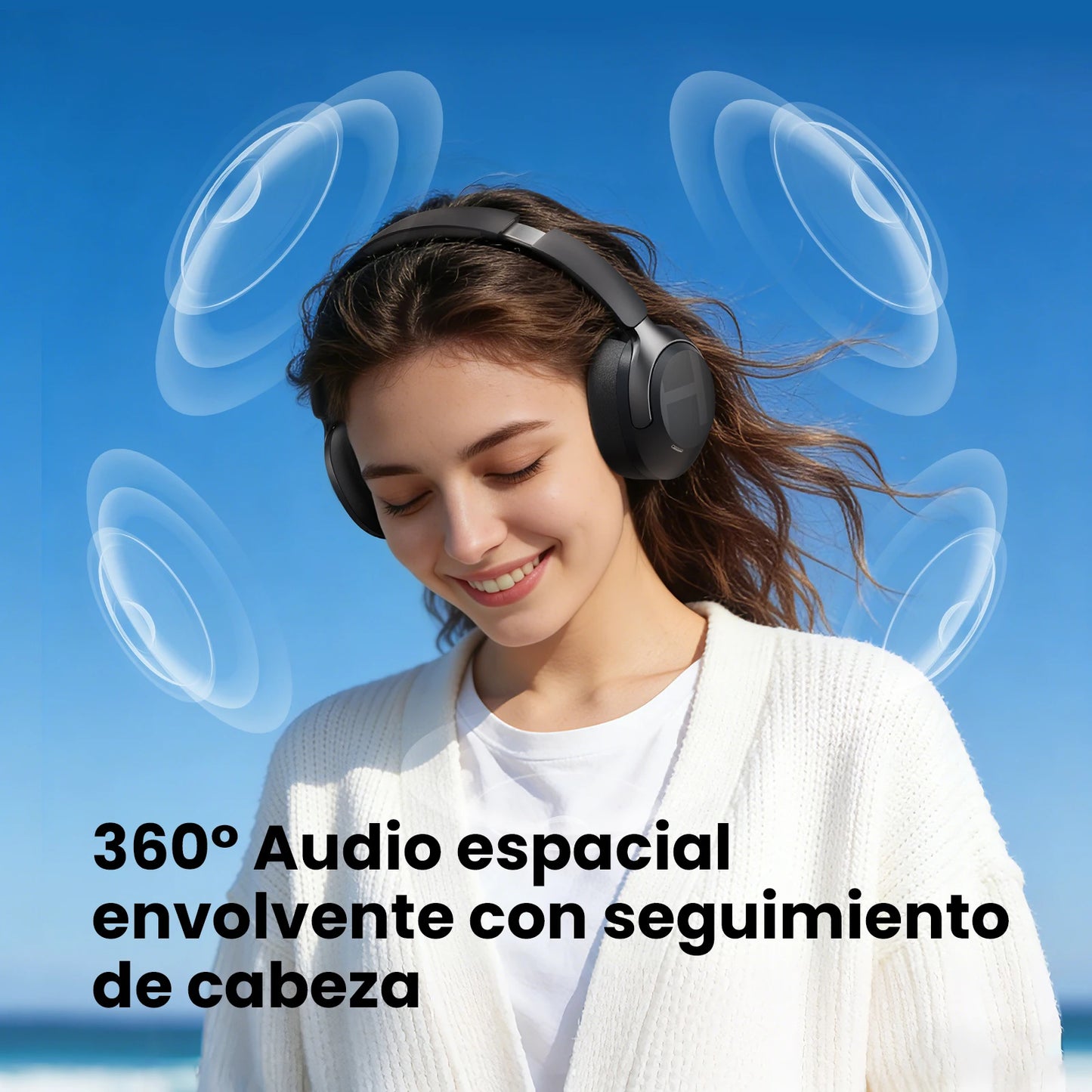 HAYLOU S40 ANC Wireless Headphone 50dB Noise Canceling Hi-Res 3D Spatial Audio Earphone with LDAC Bluetooth 6.0 Over Ear Headset